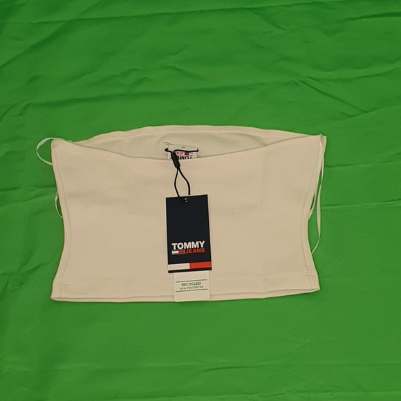 Tommy Hilfiger Tops - SIGNATURE LOGO CROPPED TUBE TOP